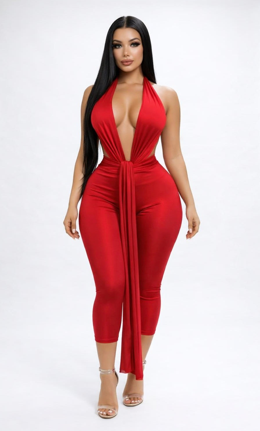 Scarlet Desire Halter Jumpsuit