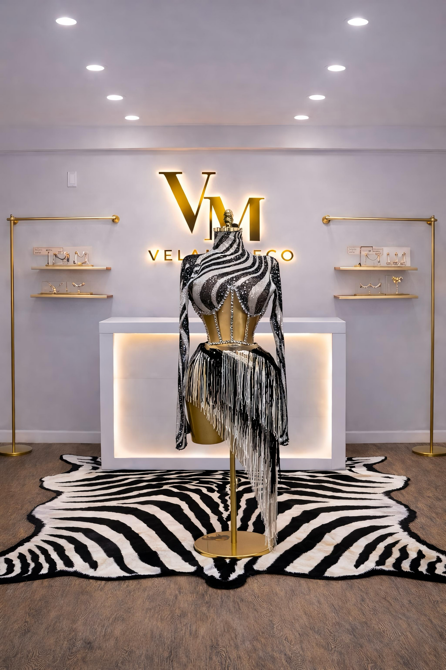 Midnight Mirage Crystal Fringe Set