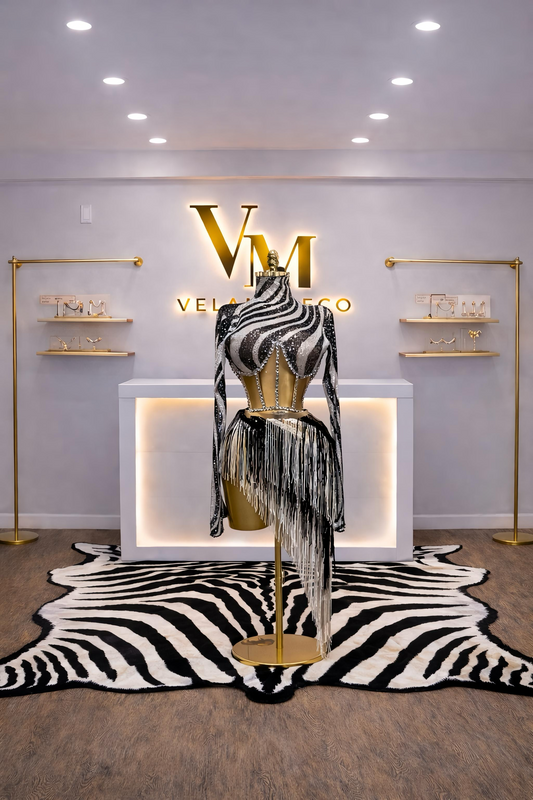 Midnight Mirage Crystal Fringe Set